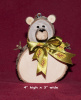 Extra Large Wood Disk Bear Ornament